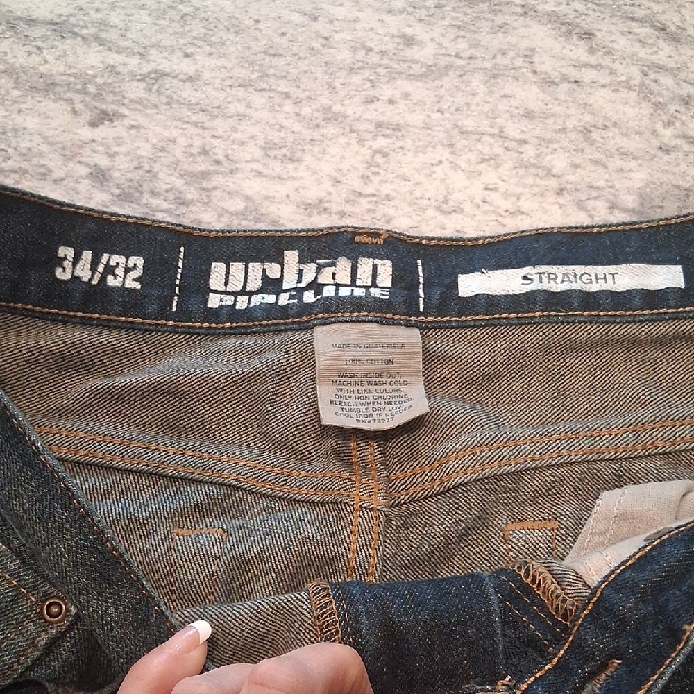 Urban Pipeline Blue Straight Jeans with Classic Denim Style